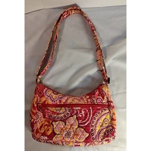 Vera Bradley Crossbody Bag Adjustable Strap Pattern Raspberry Fizz Pink